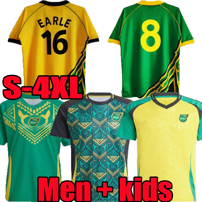 3XL 4XL Copa Soccer Jerseys 24 25 National Collection Football Team Jamaica 2024 Retro Kit Antonio Reid Nicholson Lowe Morrison Home Away Black t Shirt