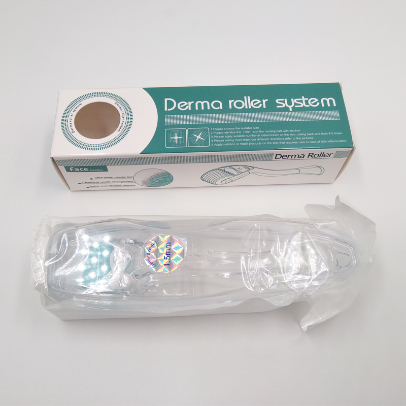 Mezoroller DRS 192 Real Needles Beard Derma Roller Microneedling for Hair Re- Growth Skin Care Body Treatment Microneedle MTS