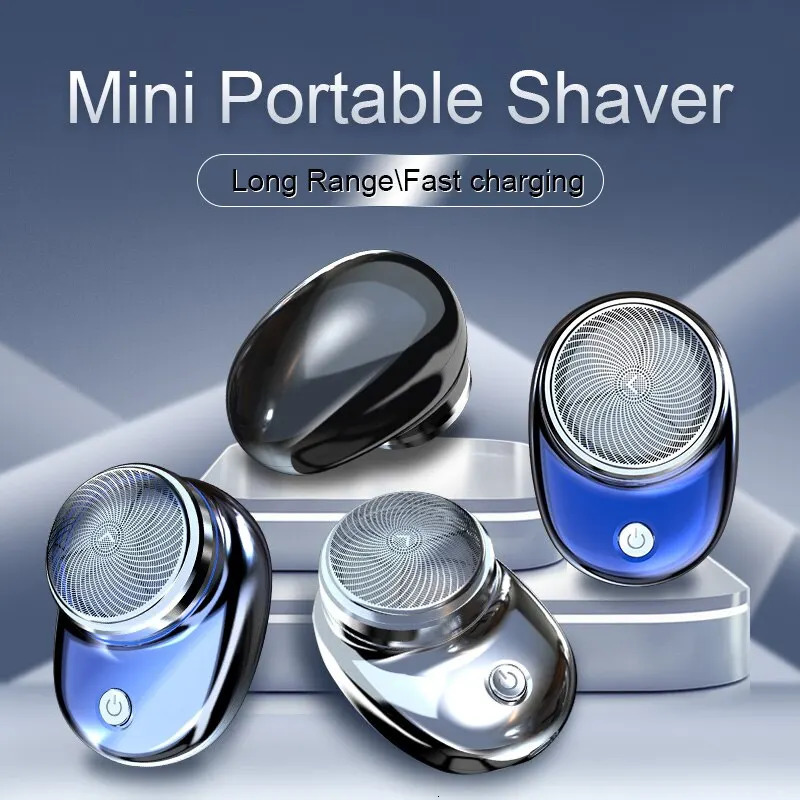 Electric shaver charging pocket travel shaver portable wireless detachable shaver beard and body hair trimmer 240703