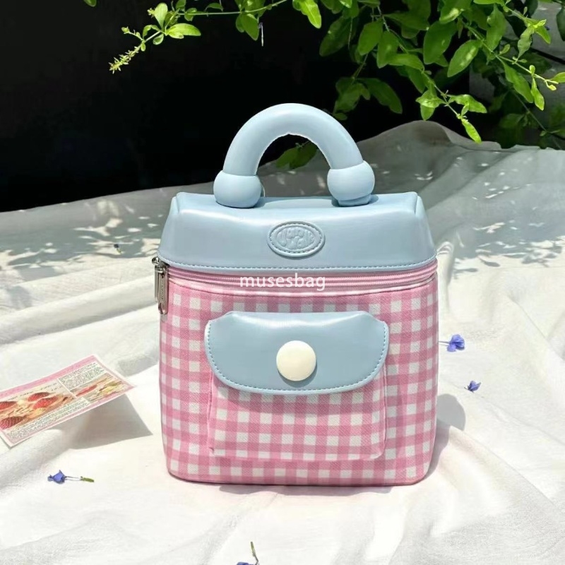 High Beauty Women's High Quality niche Macaron color series minimalist backpack new high beauty sweet style light luxury leisure commuting handba