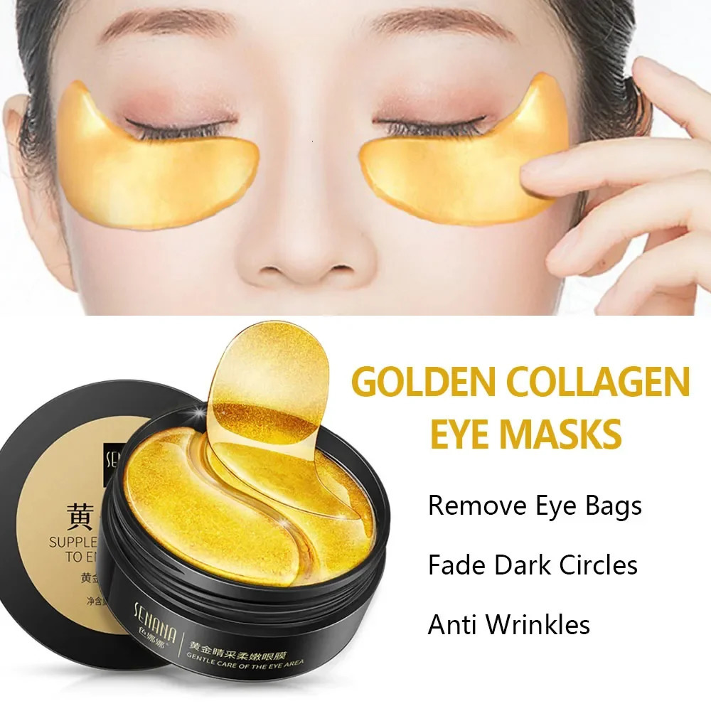 Seaweed eye mask/gold eye mask patch used for and reducing dark circles fine lines and eye care experts 240702
