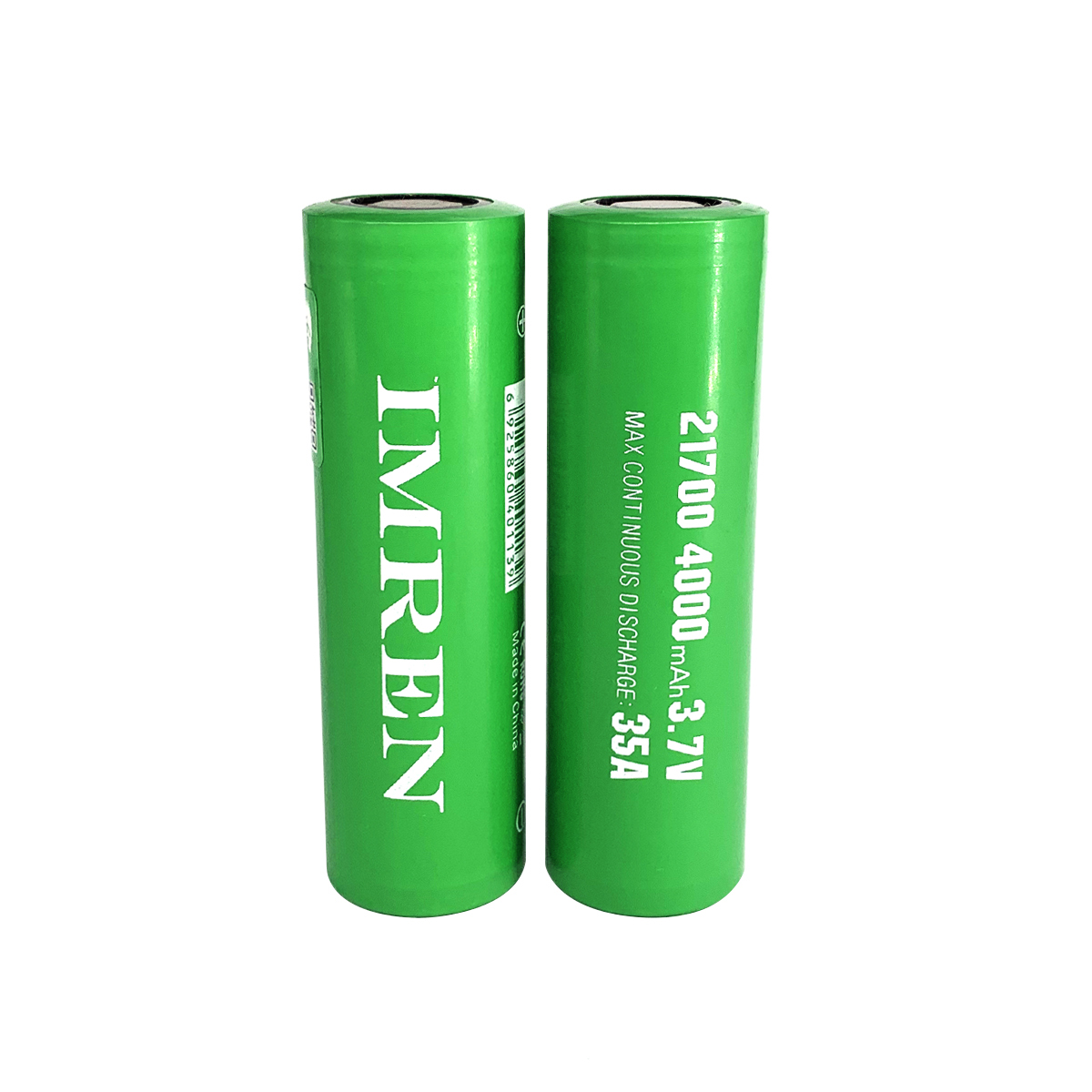 IMREN Original 21700 4000mah Rechargeable 3.7V Battery 4000mah 35A High Capacity Flat Top Batteries for Flashlight