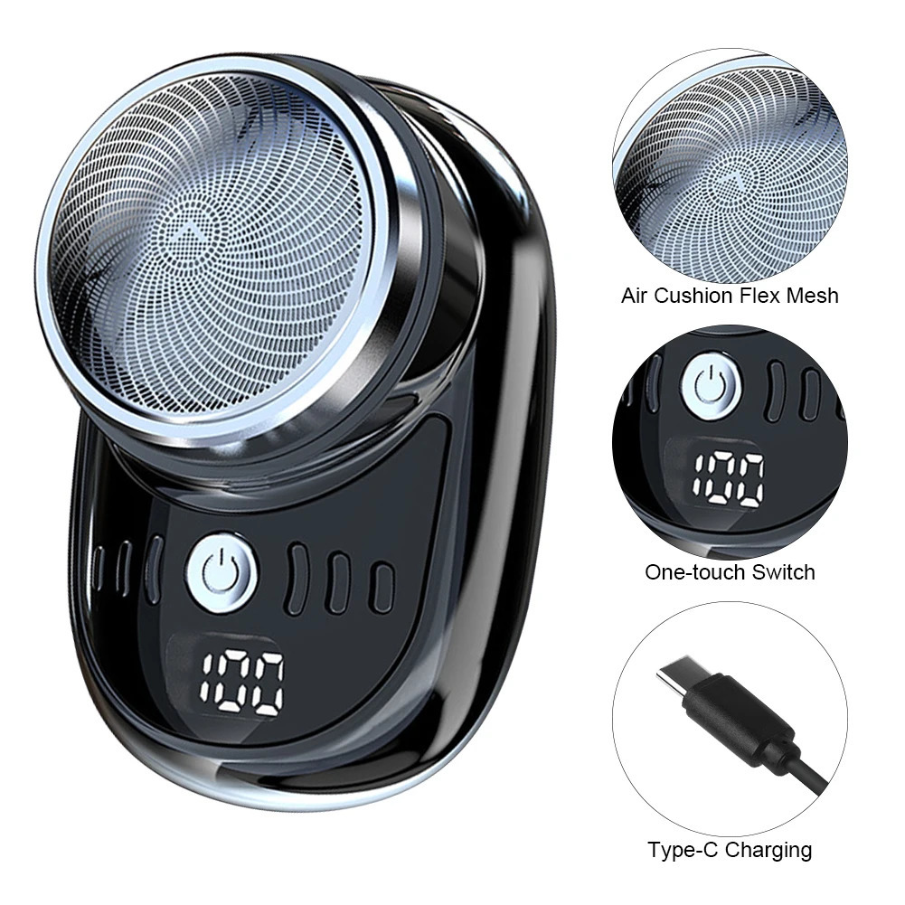 Mens Mini Electric Travel Razor Charging Razor Face Razor Washable Face Razor Pocket Size Car Home Razor 240703