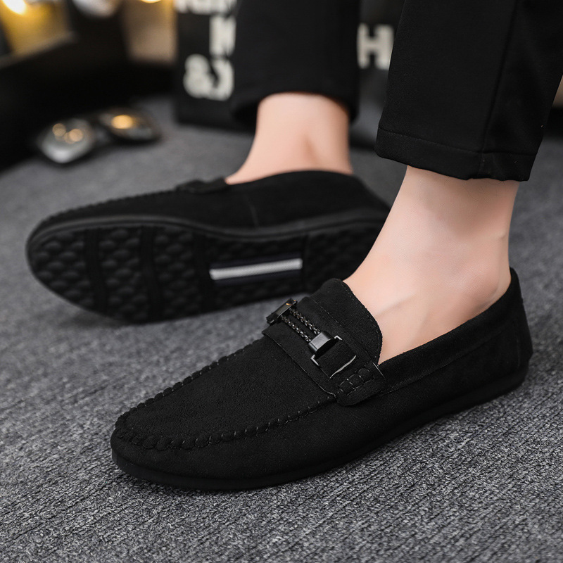 Soft soles casual light weight new low-top formal wear men's loafers beanie shoes men wedding groom work fashion boys