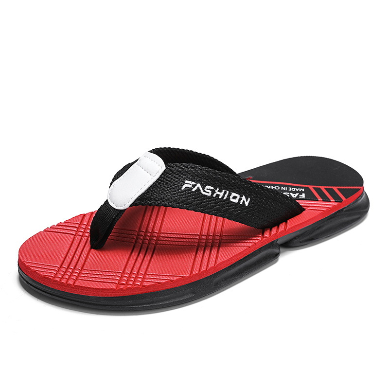 Summer toe flip flops, youthful trend, oversized casual beach shoes for outdoor wear, water resistant a