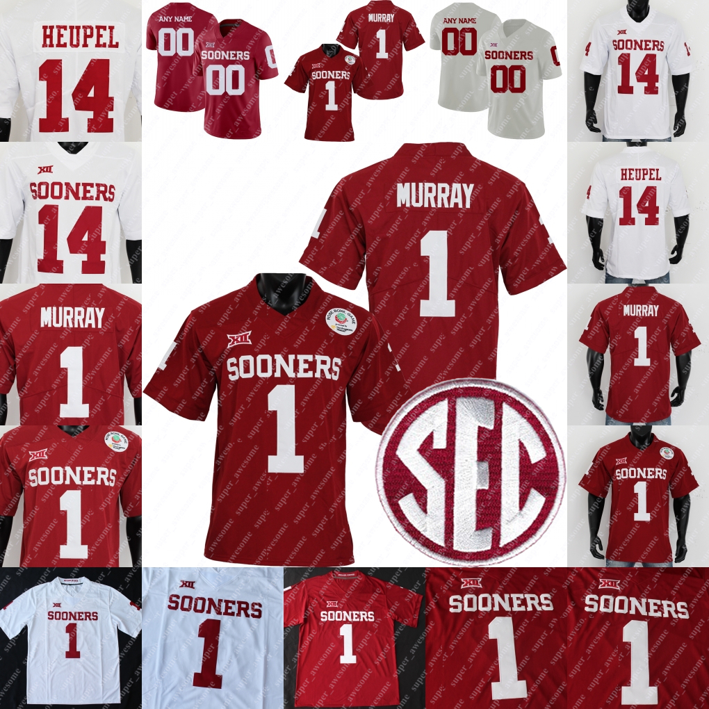Oklahoma Sooners Football Jersey John Mateer Michael Hawkins Jr. Danny Stutsman Billy Bowman Jr. Deion Burks Kyler Murray CeeDee Lamb Baker Mayfield MIXON ANDREWS