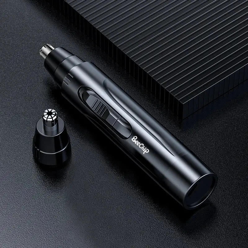 Black Electric Nose Hair Trimmer Rechargeable Ear Nose Hair Trimmer Professional Painless Nose Hair Trimmer Suitable 240703