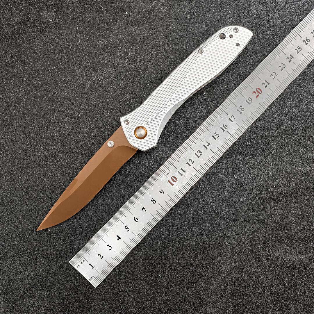 4Models 710FE-24 Seven | Ten Folding Knife 4 CPM-D2 Drop Point Blade Machined Aluminum Handles Outdoor Hunt Camp Survival Tactical Pocket Knives 710/7