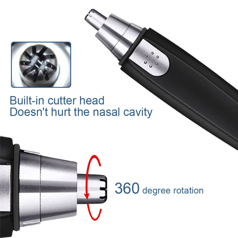 Electric nose hair trimmer ear face eyebrow hair cleaning trimmer home male female nose hair trimmer 240703