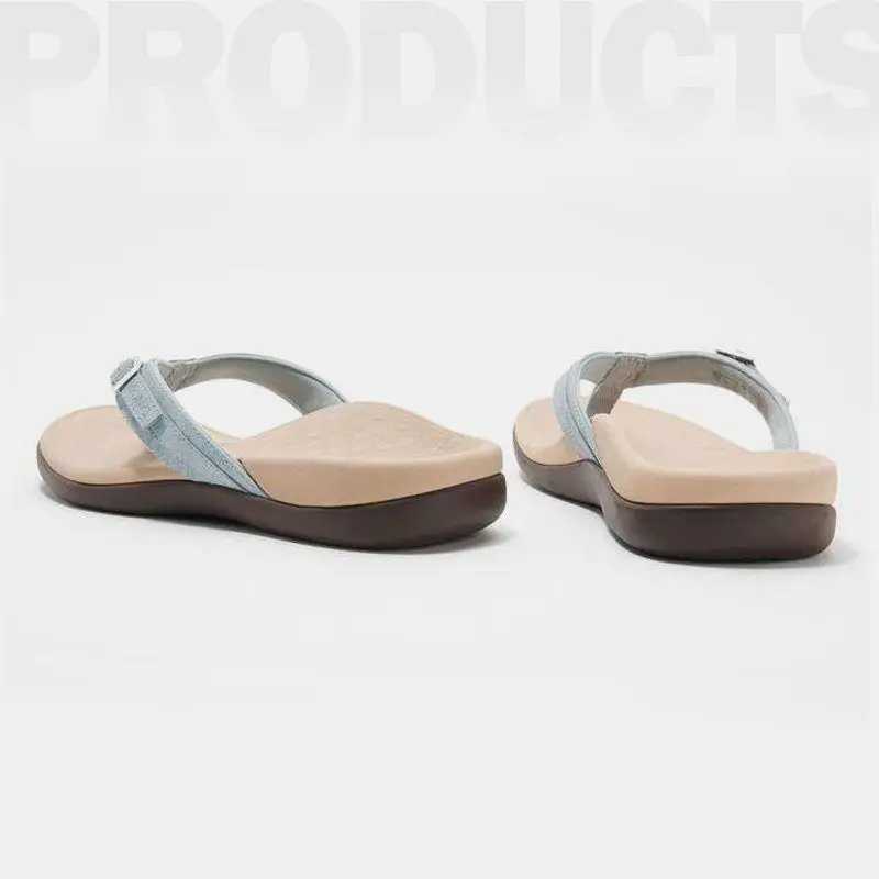 Slippers Womens orthopedic sandals arched support sandals for plantar fasciitis comfortable summer sandals flat bottomed informal sandals XW6.5