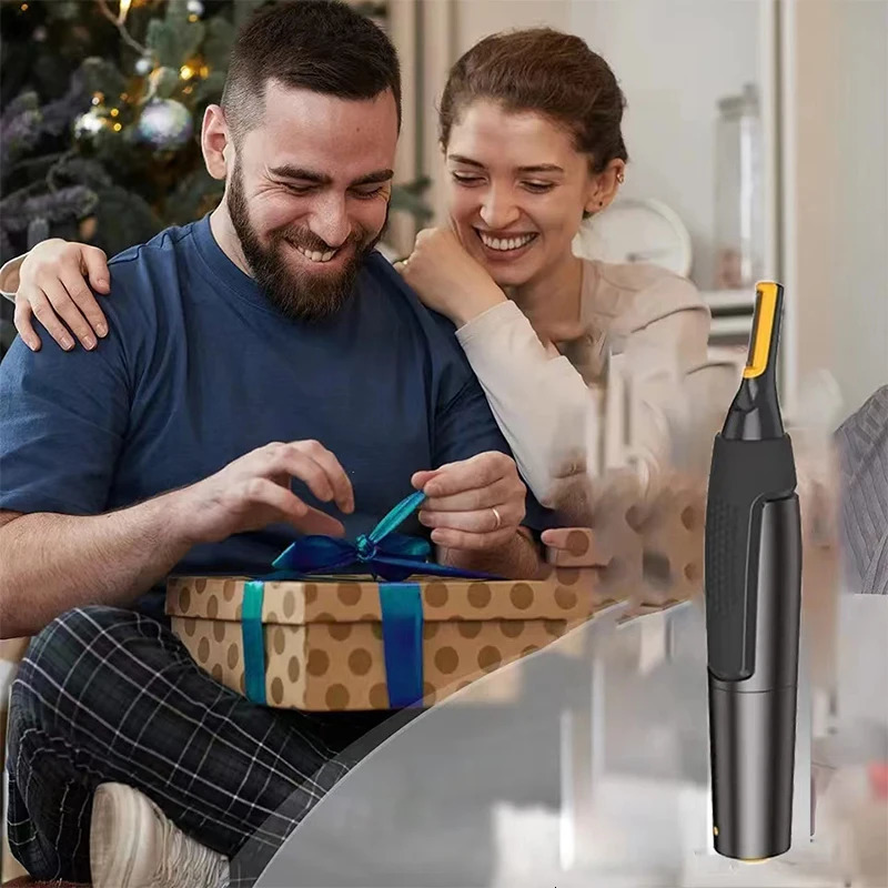 Ultra thin precision trimmer electric nose hair trimmer mini portable ear trimmer mens nose hair shaver waterproof safe 240703