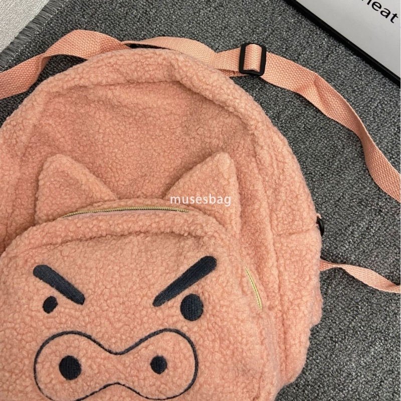 Fashionable women's high-quality new cute temperament pink pig backpack funny and simple student versatile backpack small fresh lightweight backp