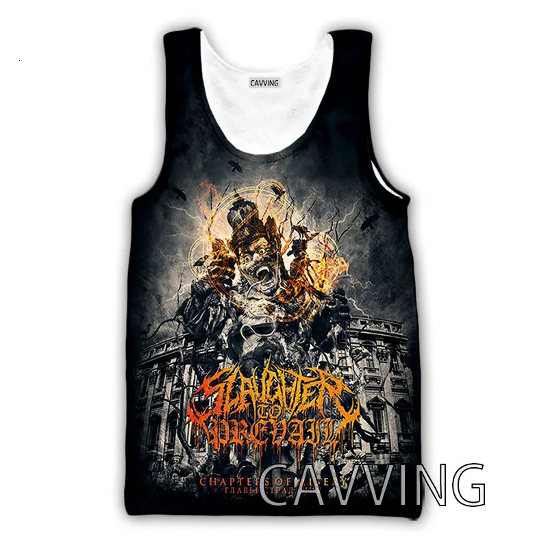 CAVVING 3D Printed Slaughter To Prevail Tank Tops Harajuku Vest Summer Undershirt Shirts Streetwear for Menwomen 240701