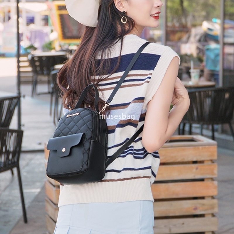 European and American women's temperament new backpack Korean student embroidered backpack practical large capacity lightweight leisure backpack 