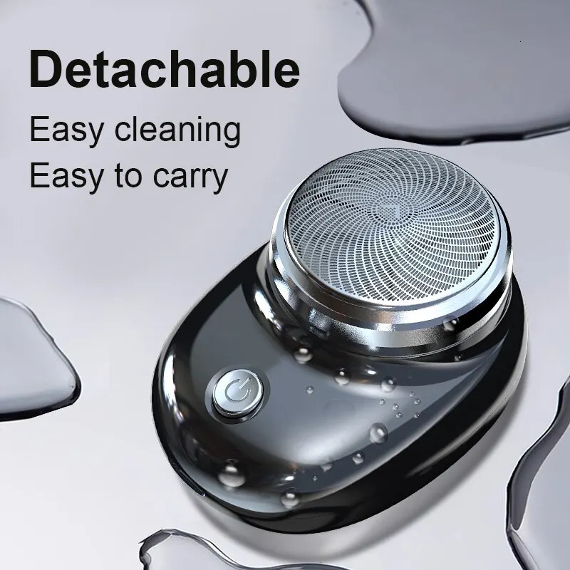Electric shaver charging pocket travel shaver portable wireless detachable shaver beard and body hair trimmer 240703