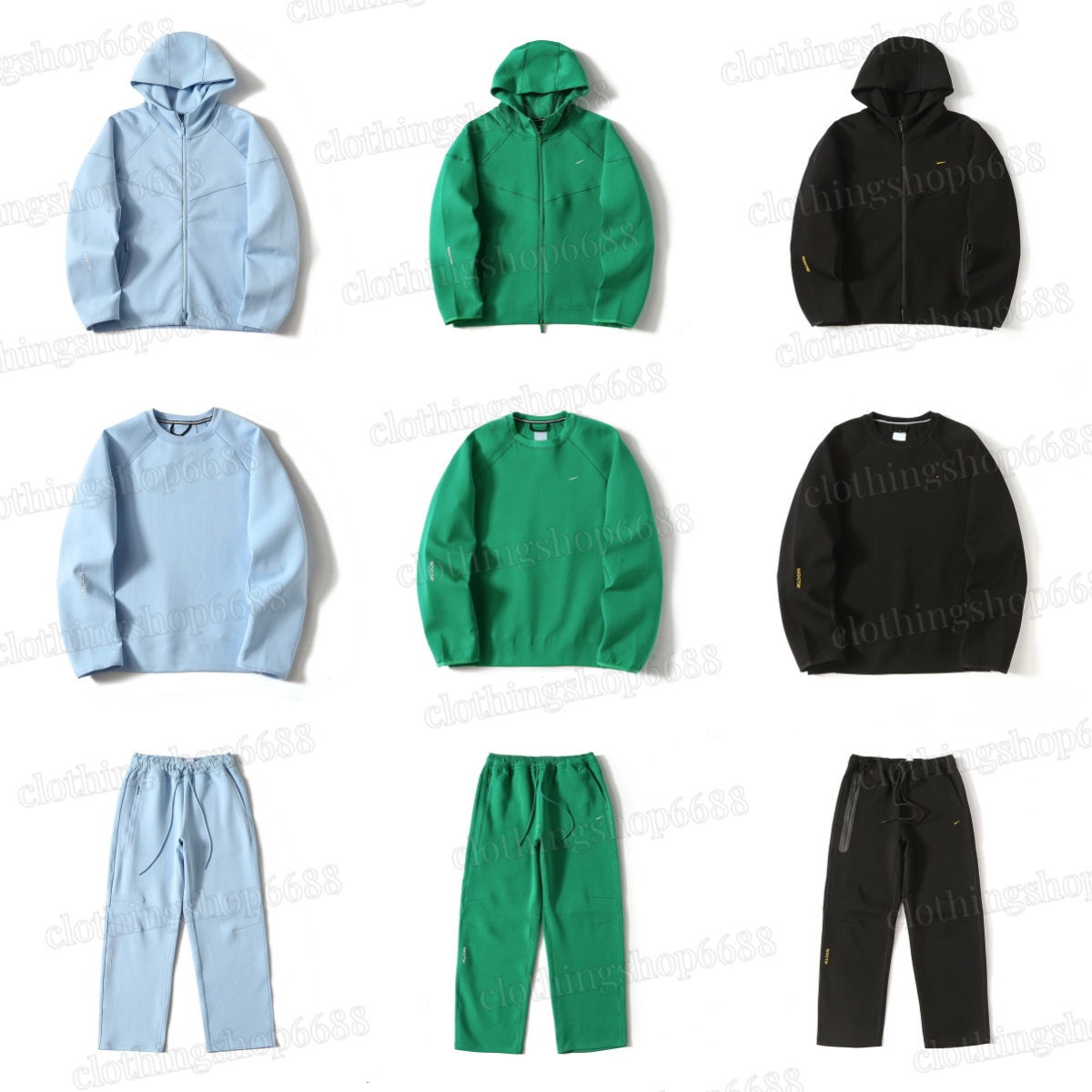 Mens Sports Nocta tracksuit Designer Zip Hoodie Pants puffer Set Two Piece Suit Woman hooded sweater Trousers Track suits Bottoms Running Joggers