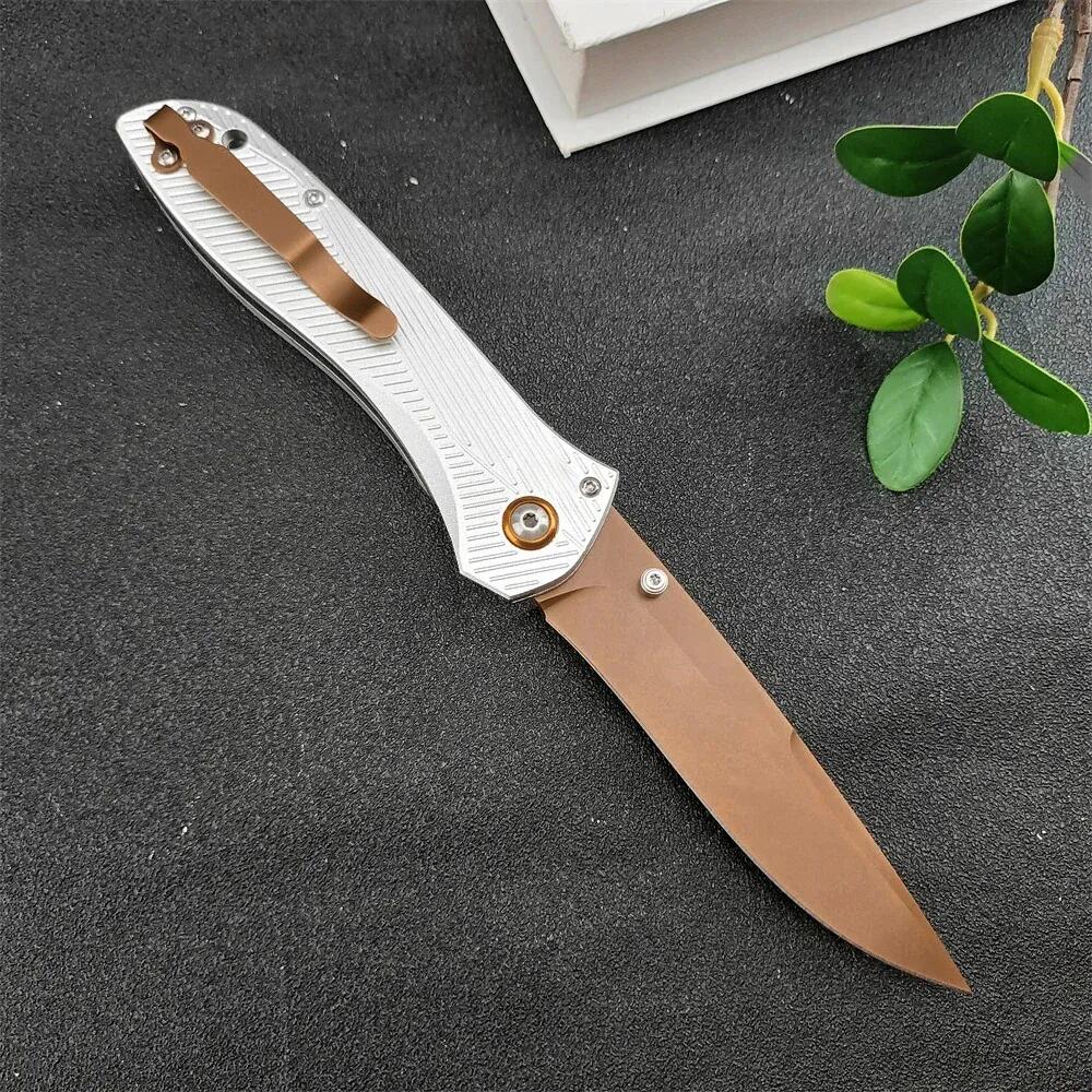 4Models 710FE-24 Seven | Ten Folding Knife 4 CPM-D2 Drop Point Blade Machined Aluminum Handles Outdoor Hunt Camp Survival Tactical Pocket Knives 710/7