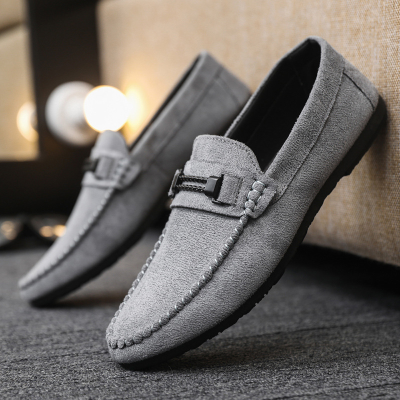 Soft soles casual light weight new low-top formal wear men's loafers beanie shoes men wedding groom work fashion boys
