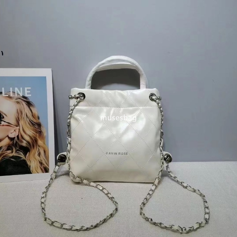 Light Luxury Women's High end Versatile Small Fragrance Chain College Student Simple and Practical Backpack Lightweight Instagram Style Fashion O