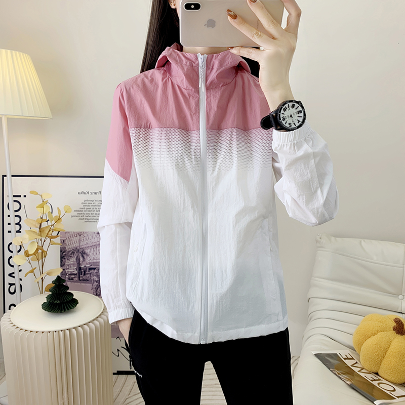 2024 Summer New Hooded Sun for Women's Ice Silk Lightweight UV Protection Skin Clothing High Quality Casual Breathable Thin Cool Top F7.3#34.4