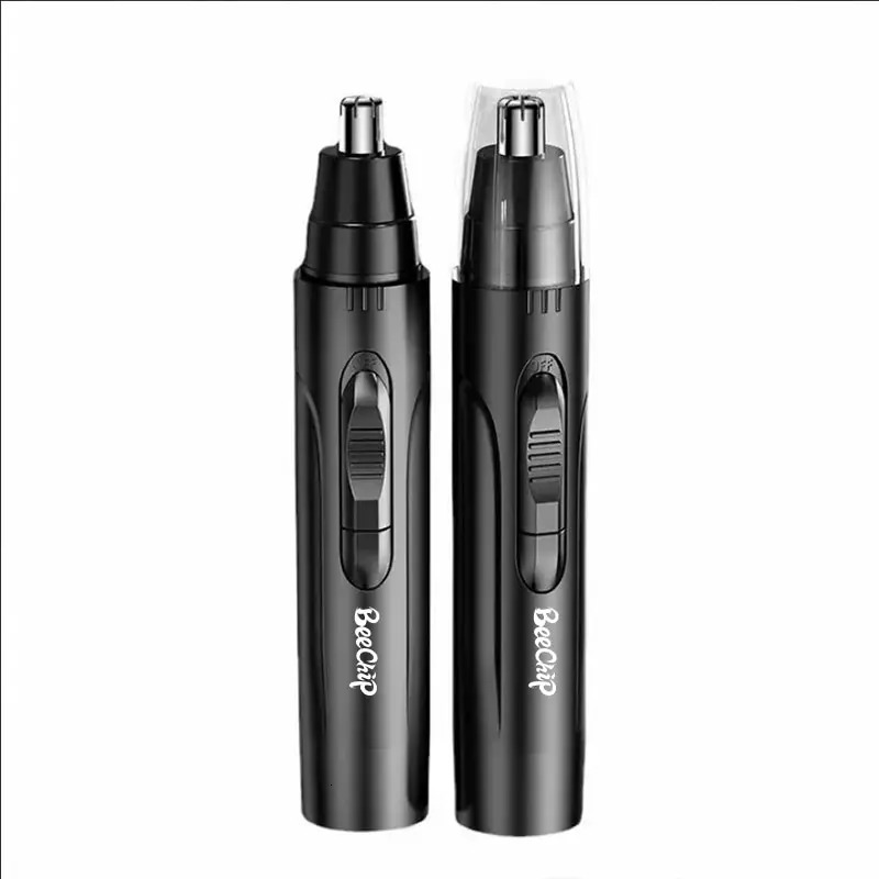 Black Electric Nose Hair Trimmer Rechargeable Ear Nose Hair Trimmer Professional Painless Nose Hair Trimmer Suitable 240703