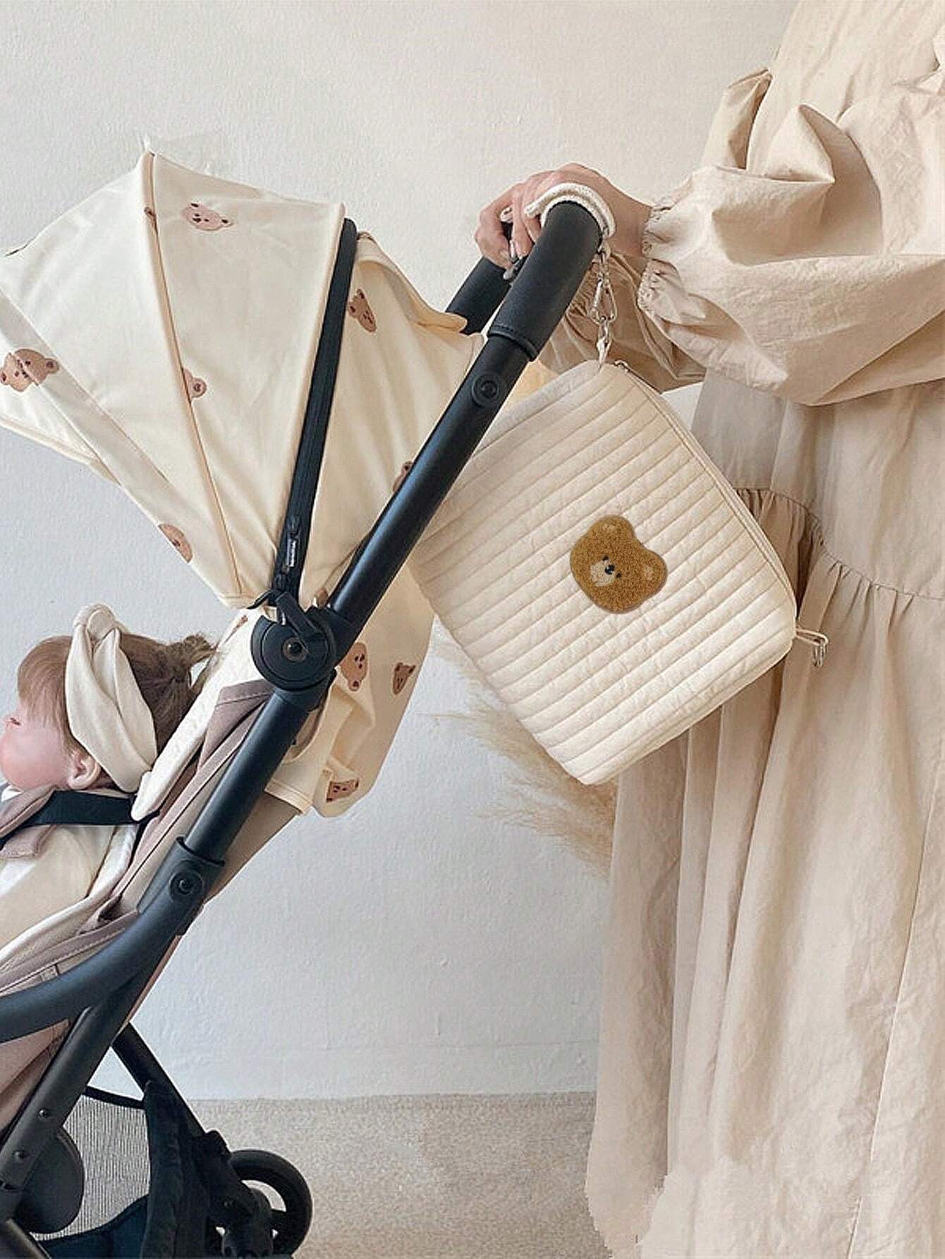 New Ins Handheld Mommy Going Out Bottle Baby Cart Storage Hanging Bag