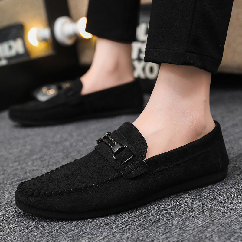 Soft soles casual light weight new low-top formal wear men's loafers beanie shoes men wedding groom work fashion boys