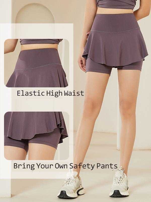 Skirts Lycra Tennis Pleated Skirt with Shorts Pocket Women Skort Badminton Running Shorts Workout Leggings 2024 New Blue White Y240508