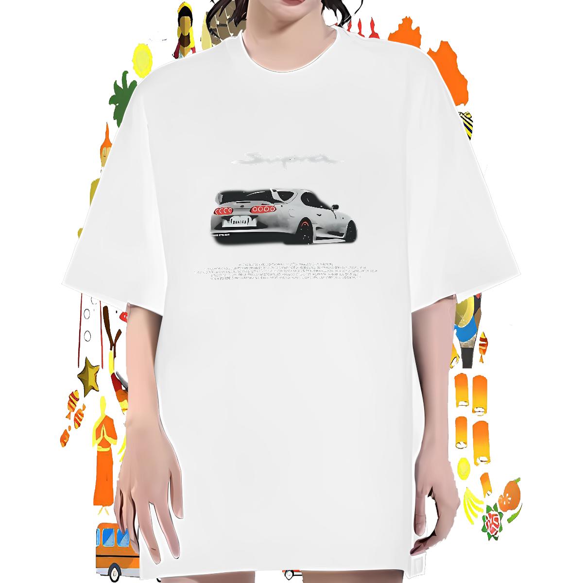 Crew Neck Cotton Breathable Woman T Shirts Designer High Street Hip Hop Woman Tshirt Black White Lady Clothes Shirt
