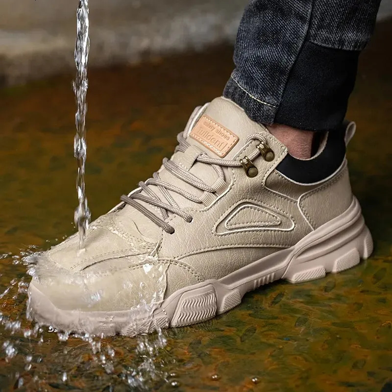 High-quality Safety Shoes Men Steel Wire Rotary Buckle Work Sneakers Indestructible Shoes Anti-smash Anti-puncture Work Shoes 240702