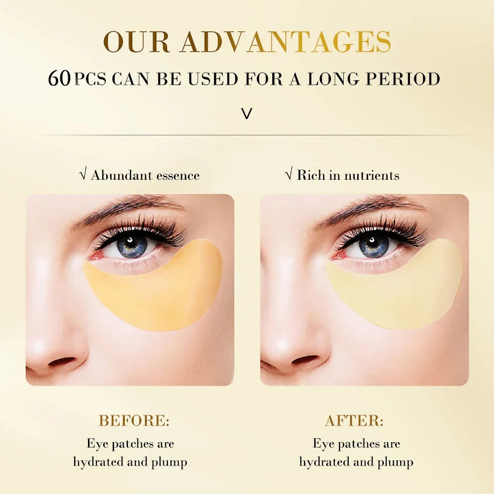 Seaweed eye mask/gold eye mask patch used for and reducing dark circles fine lines and eye care experts 240702