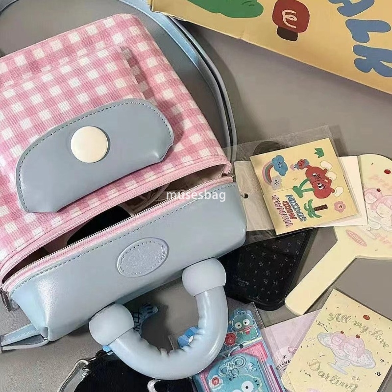 High Beauty Women's High Quality niche Macaron color series minimalist backpack new high beauty sweet style light luxury leisure commuting handba