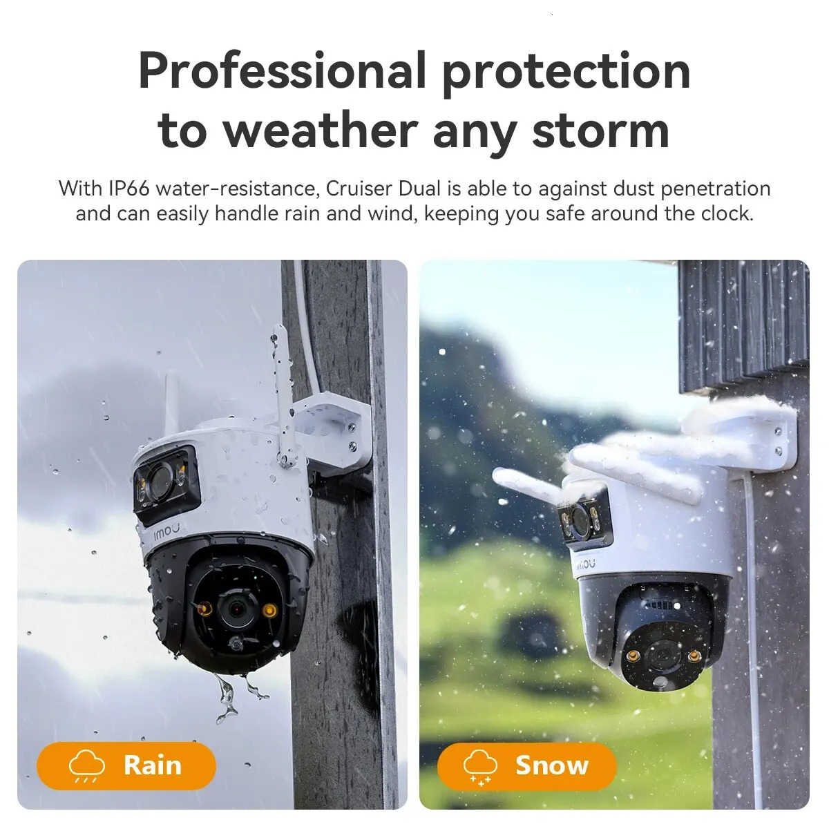 IMOU Cruiser Dual 8MP10MP Lens Outdoor PT Camera Home Security IP AI Human Vehicle Detection Surveillance 240618