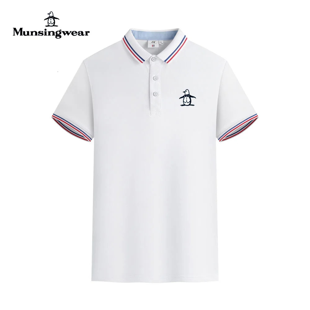 2024 Munsing wear Mens Summer Polo Fashion Sports Leisure Mens Golf Clothing 240703