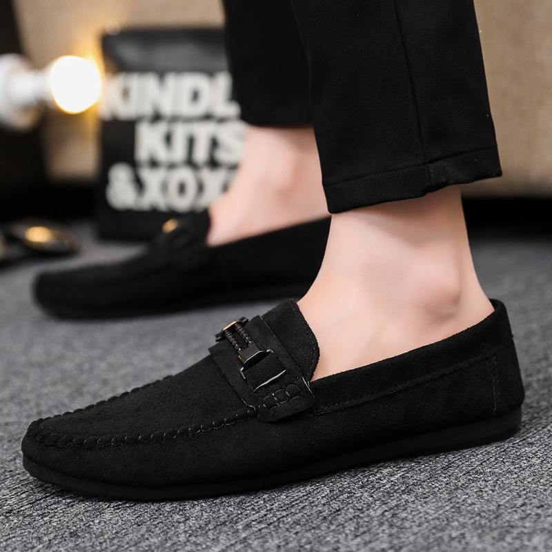 Soft soles casual light weight new low-top formal wear men's loafers beanie shoes men wedding groom work fashion boys
