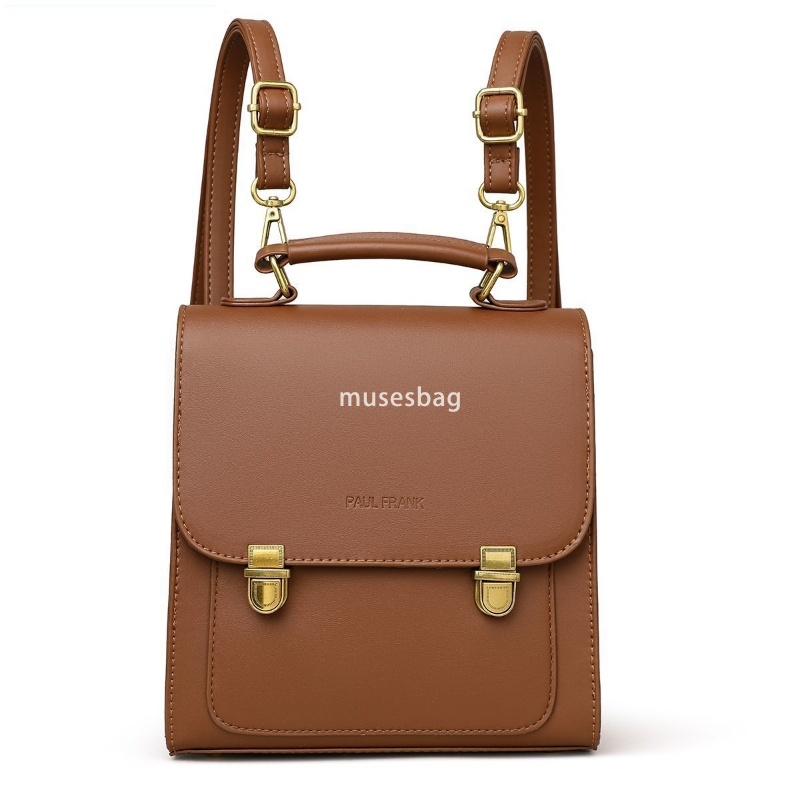 Designer Women's High end Art Retro Academy Style Backpack Autumn and Winter New Student Practical Multi functional Handheld Crossbody Small Back