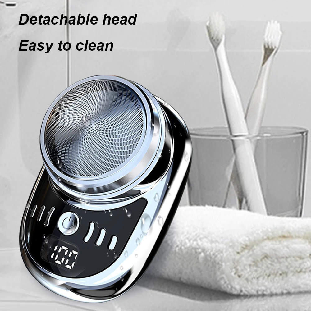 Mens Mini Electric Travel Razor Charging Razor Face Razor Washable Face Razor Pocket Size Car Home Razor 240703