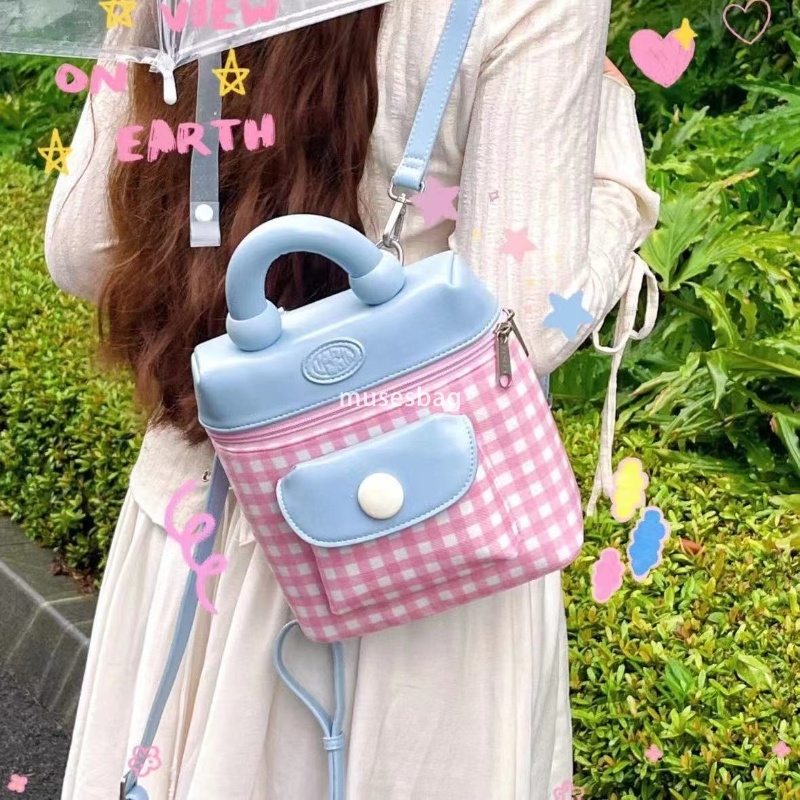 High Beauty Women's High Quality niche Macaron color series minimalist backpack new high beauty sweet style light luxury leisure commuting handba