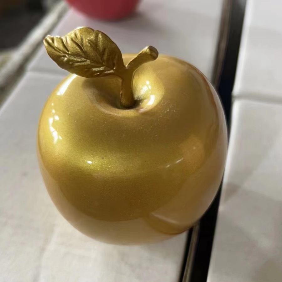 Handmade painted copper, apples, brass, New Year's Eve, Christmas decorations, gifts, and gifts