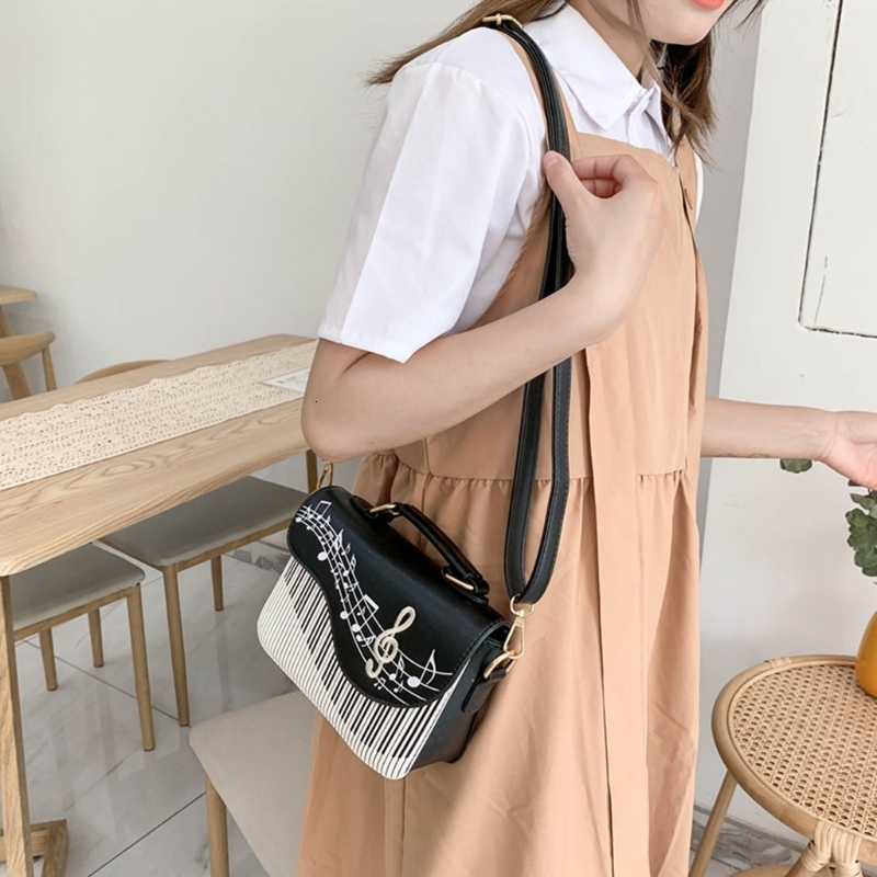 Piano Shoulder Bag Fashion Handbags Women Crossbody Bags Ladies Top-handle Sling Satchel Tote PurseH7.4#24