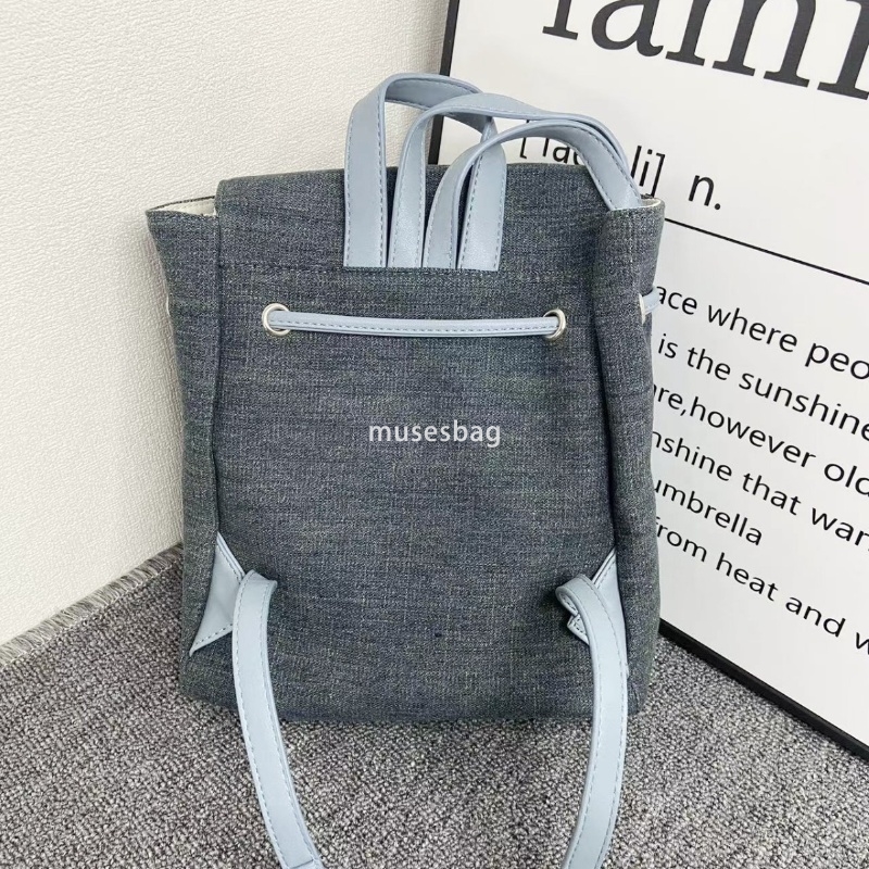 High end women's high-end feeling bag new classic retro backpack versatile drawstring butterfly practical backpack student casual shoulder bag