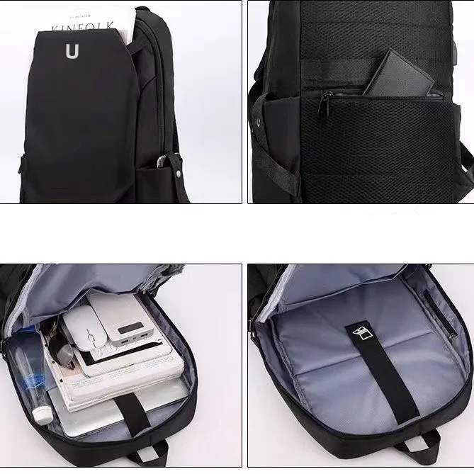 Lemon Simple Casual Mens Backpack Waterproof Business Computer Travel Student Bag