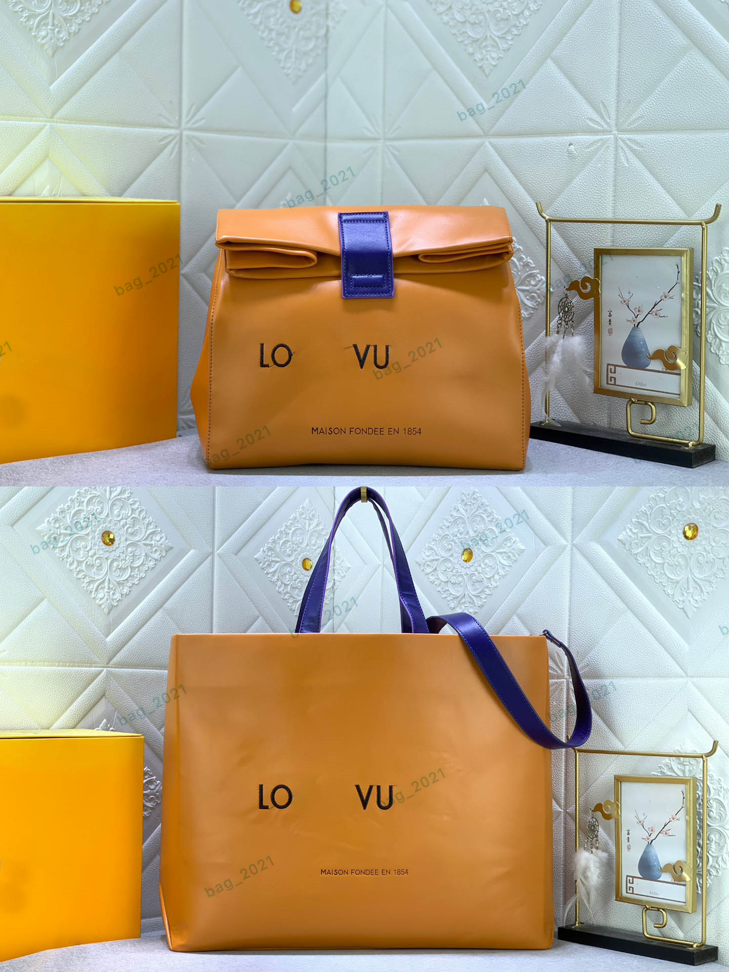 M24578 Designer Sandwich Shopper Medium Tote Bag Handbag Cow Leather Handbags Women High Quality Shoulder Crossbody Shopping Bags Clutch Wallet Hobo Purse M24457