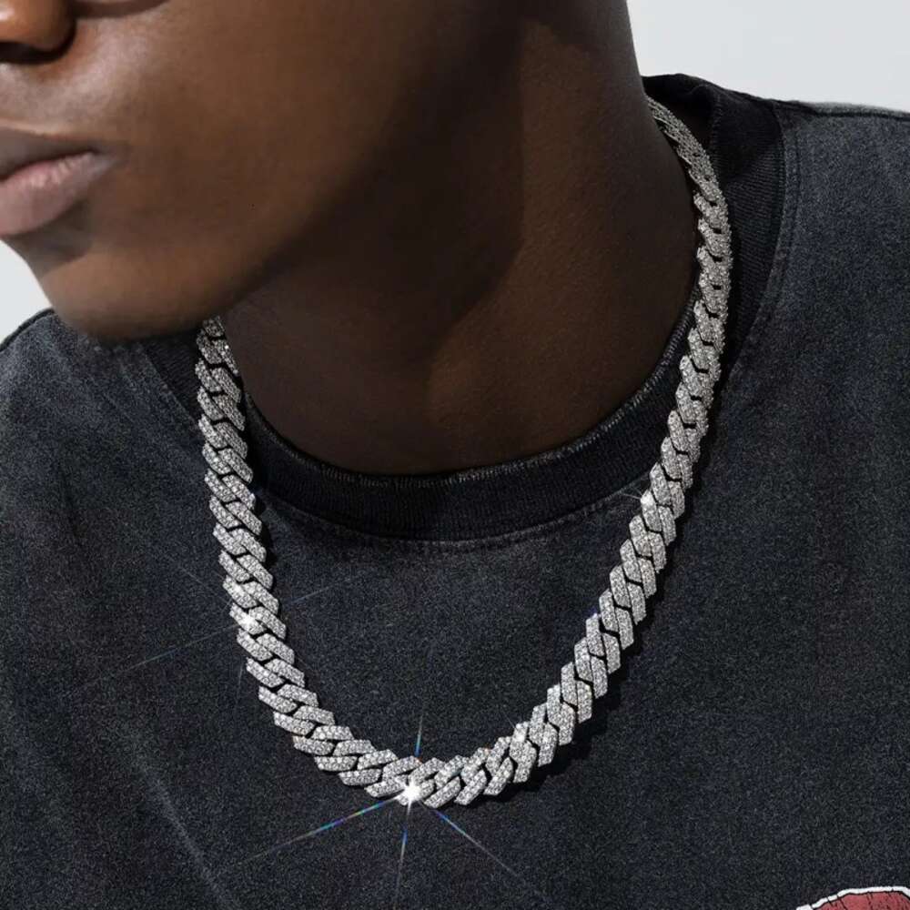 Fine Jewelry Bracelets Bangles Gold Cuban Link Bracelet 925 Sterling Silver Miami Custom Hip Hop Cuban Link Bracelet Men
