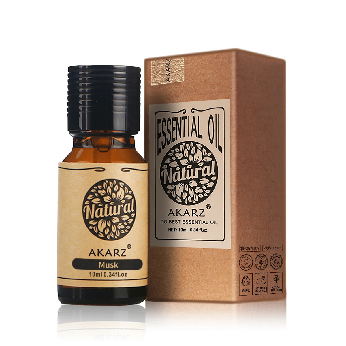 AKARZ Musk Essential Oil Natural Aromatherapy Relieve The Nerve Balance Mood body face care Musk Oil 240704