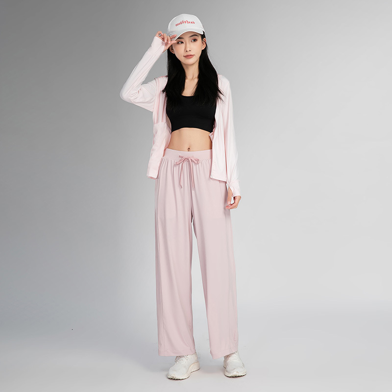 Outdoor ice silk sunscreen women's cool feeling new summer thin quick drying breathable running casual pants F7.4#39