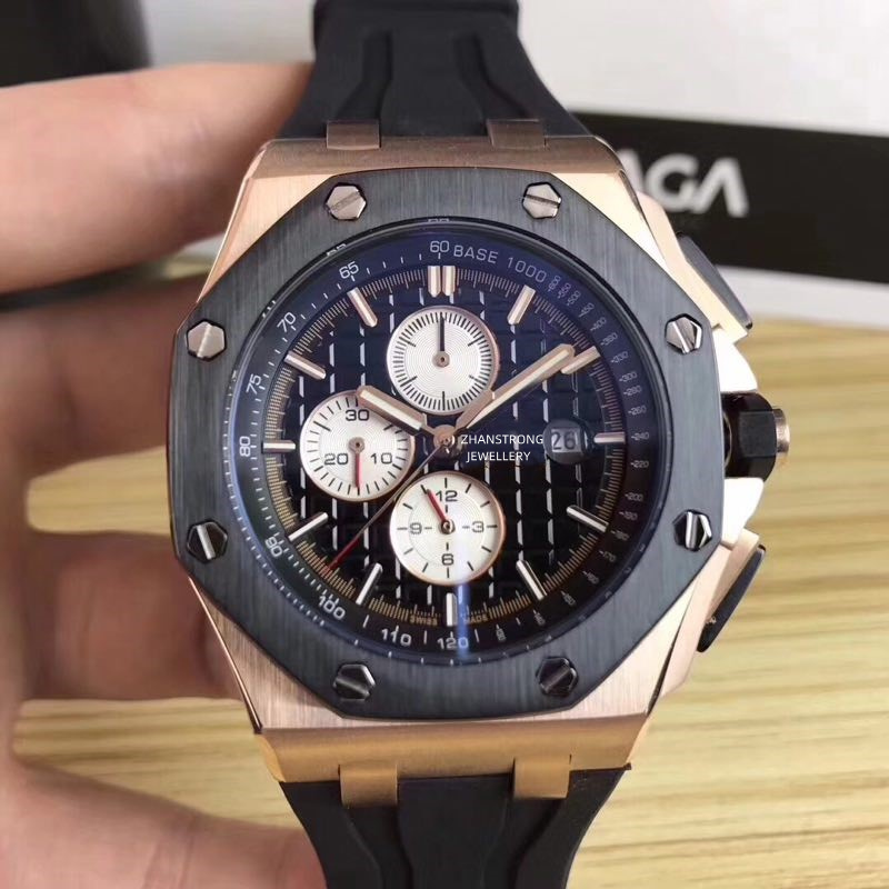 Classic Designer Men's Automatic Mechanical Watch 42mm Black Rubber Strap Stainless Steel Wristwatches Man Wristwatch Sports Waterproof Top Quality Men Watches