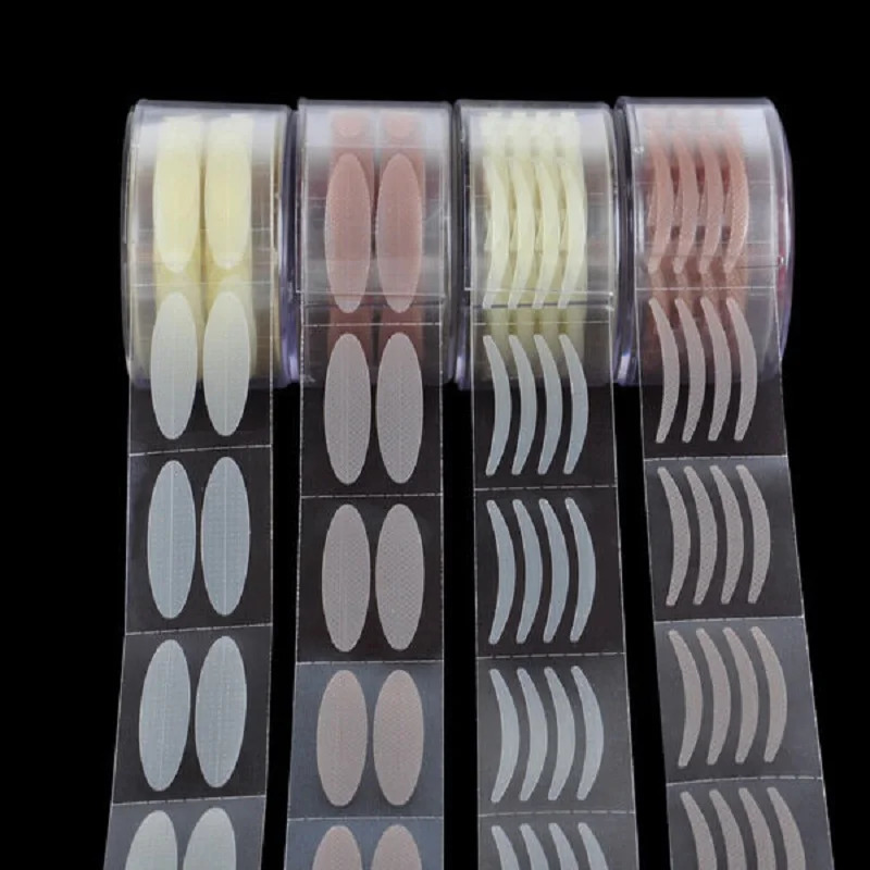600PCS Double Eyelash Tape Invisible Eyelid Lift Band Self Adhesive Transparent Eyelid Decals Fiber Waterproof Eye Stickers 240703