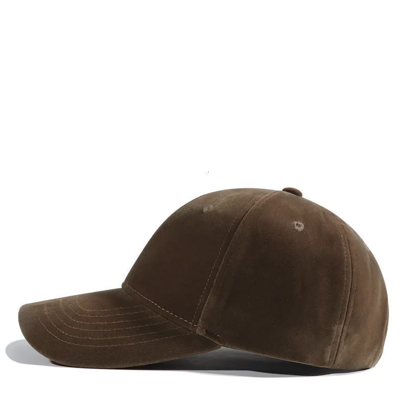 Elegant Velvet Baseball Caps For Womne Adjustable Casual Solid Colour Hats Men And Woman Fashion Outdoor Hip Hop Hat 240619