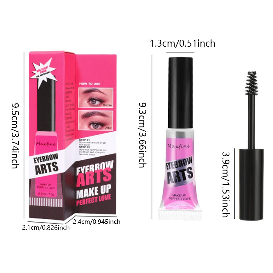 Clear Waterproof No Smudge Long Lasting Shaping Liquid Eyebrow Cream 240703